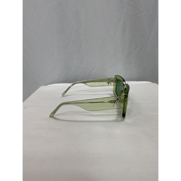 The Attico 'Jorja' Green Rectangular Sunglasses Size OS - Picture 3 of 5